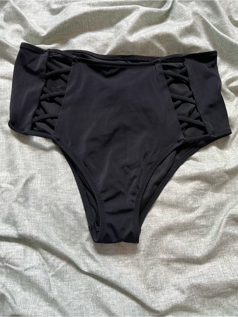 Shade & Shore black high waist bikini bottom